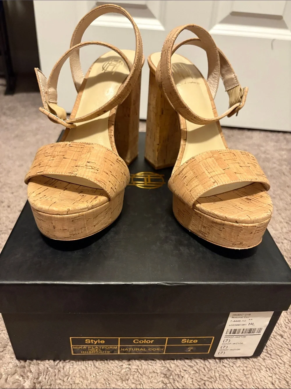 SUMMER SALE TODAY ONLY! House of Harlow 1960 Natural Cork Platform Sandals